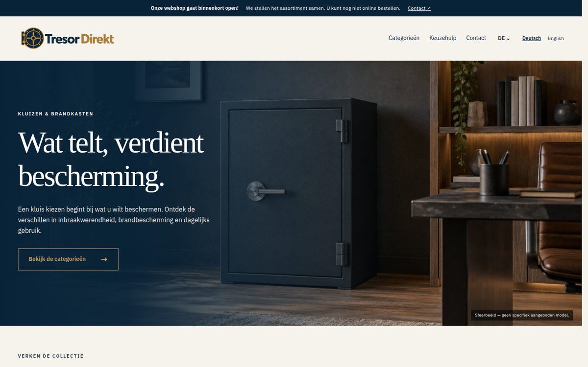 Page d'accueil de Tresor Direkt